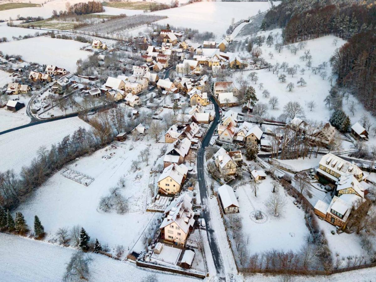 Ferienwohnung Koppelblick Pfarrweisach Bagian luar foto